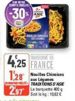 nouilles chinoises aux légumes traditions d'asie