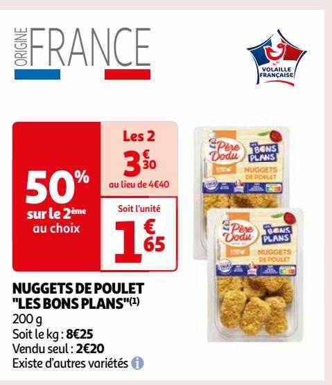 nuggets de poulet "les bons plans"