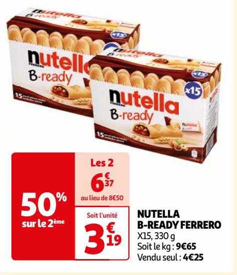 nutella b-ready ferrero