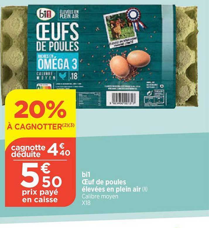 œuf de poules élevées en plein air bi1