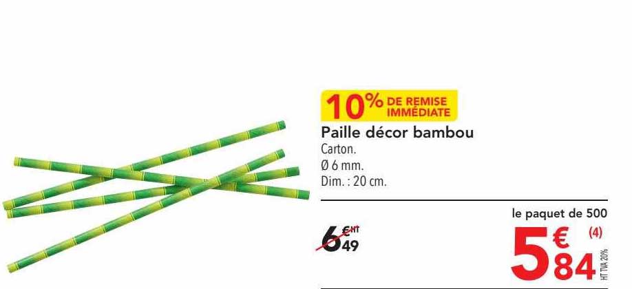 Paille Décor Bambou