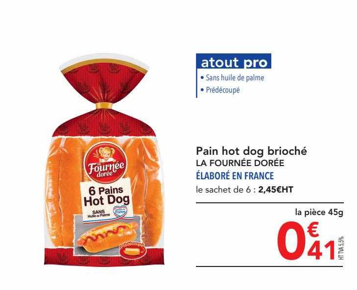 pain hot dog brioché la fournée dorée