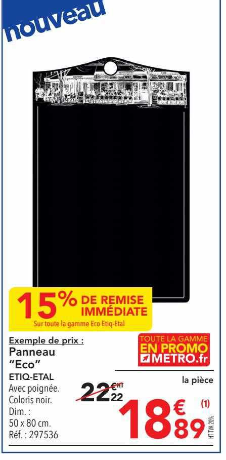 panneau "eco" etiq-etal