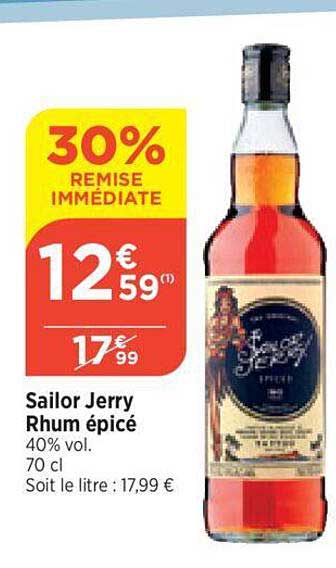 rhum épicé sailor jerry