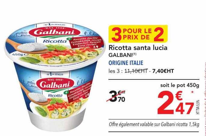 ricotta santa lucia galbani