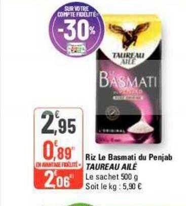 Riz Le Basmati Du Penjab Taureau Ailé