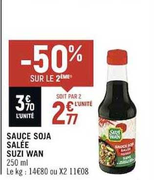 Sauce Soja Salée Suzi Wan