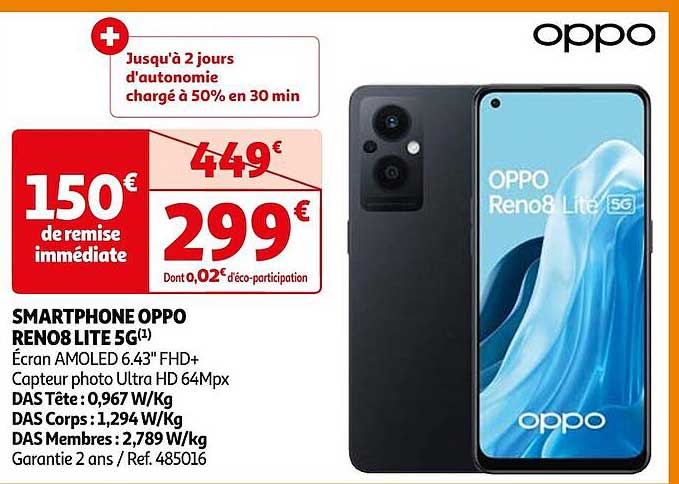 Smartphone Oppo Reno8 Lite 5g