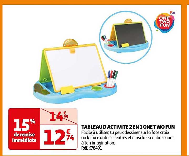 tableau d activité 2 en 1 one two fun