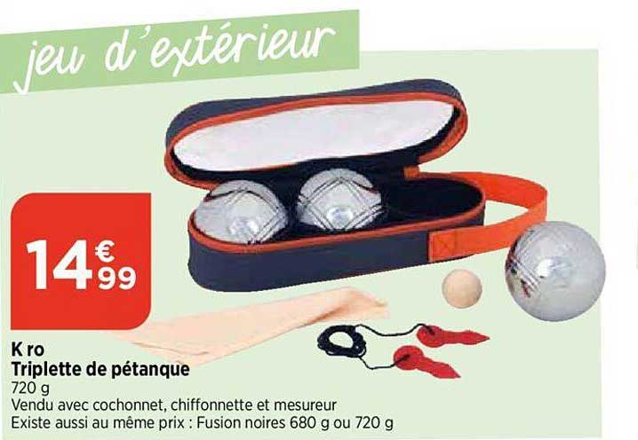 triplette de pétanque k ro
