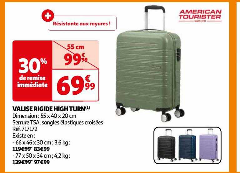 valise rigide high turn american tourister