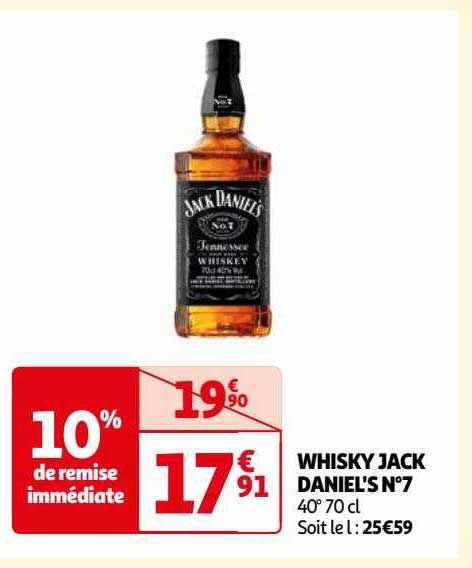 whisky jack daniel's n°7