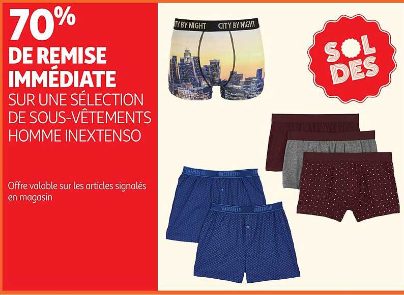 70% DE REMISE IMMÉDIATE