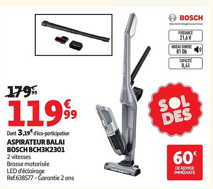 BOSCH ASPIRATEUR BALAI