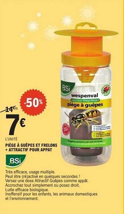 BSi wespenvai piège à guêpes