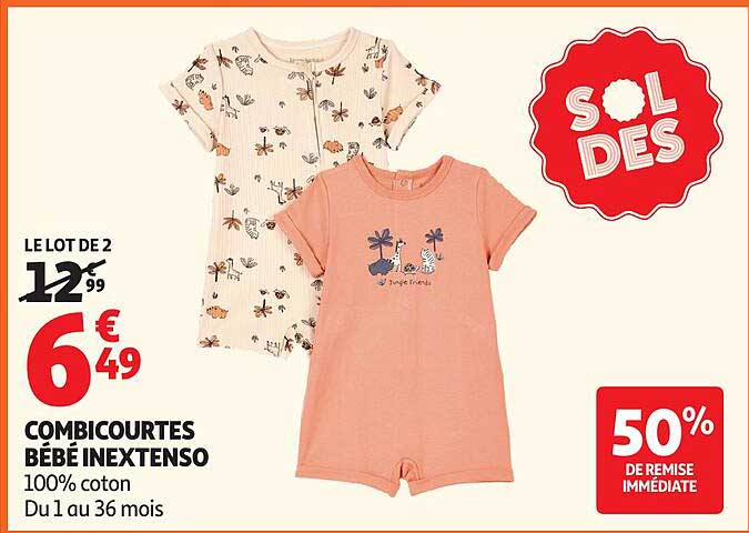 COMBICOURTES BÉBÉ INEXTENSO