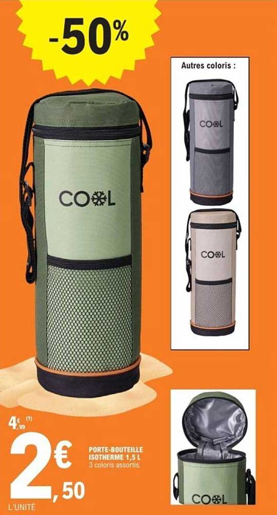 COOL PORTE-BOUTEILLE ISOTHERME 1,5 L