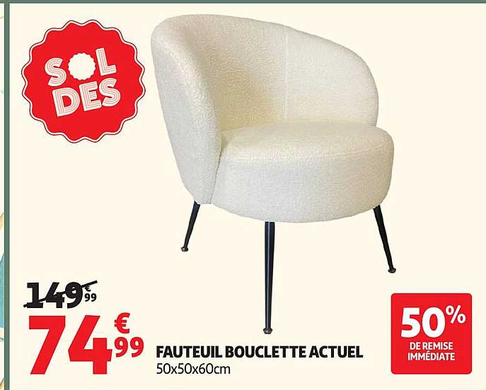 FAUTEUIL BOUCLETTE ACTUEL