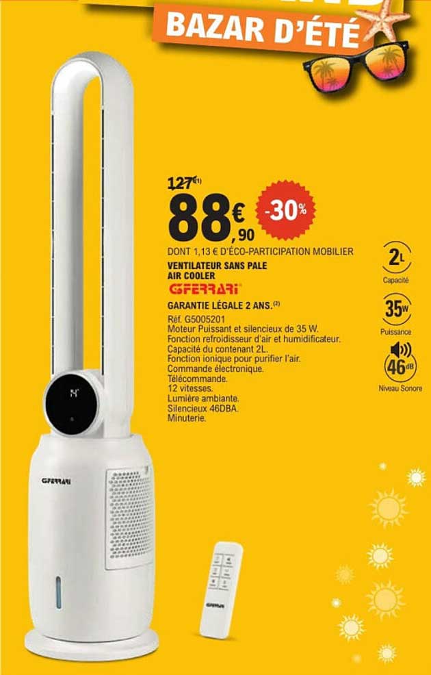 G3FERRARI VENTILATEUR SANS PALE