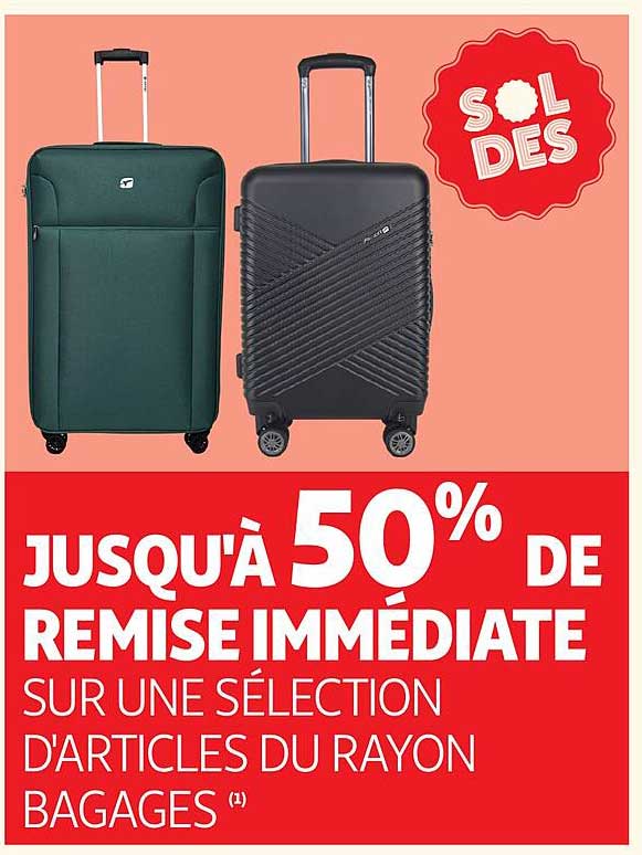 JUSQU’À 50% DE REMISE IMMÉDIATE