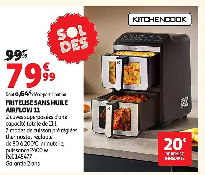 KITCHENCOOK FRITEUSE SANS HUILE AIRFLOW 11