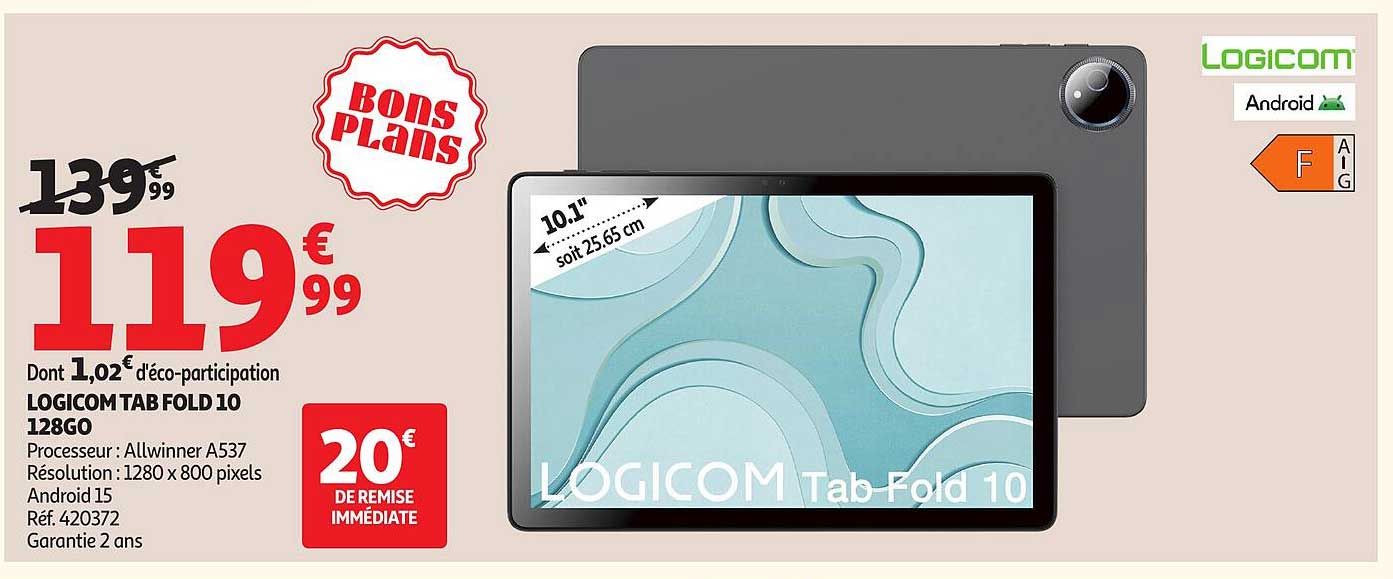 LOGICOM TAB FOLD 10
