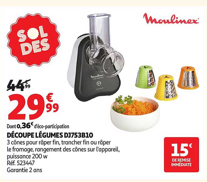 Moulinex DÉCOUPE LÉGUMES DJ753B10