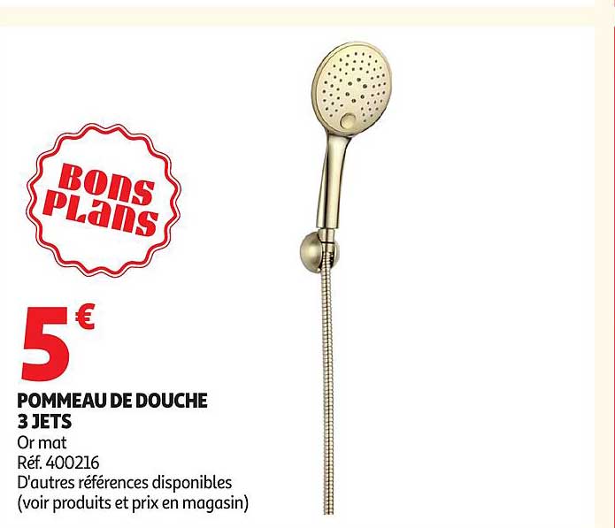 POMMEAU DE DOUCHE 3 JETS