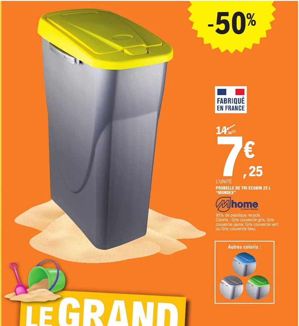 Poubelle de tri ECOBIN 25 L "MONDEX