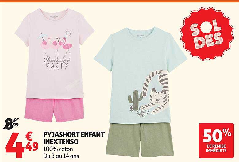 PYJASHORT ENFANT INEXTENSO