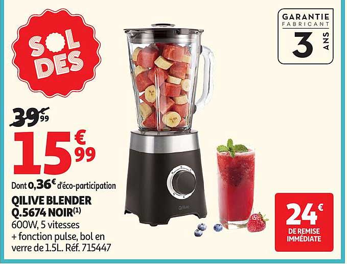 QILIVE BLENDER Q.5674 NOIR