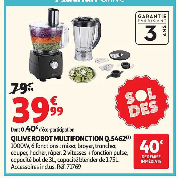 QILIVE ROBOT MULTIFONCTION Q.5462