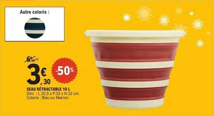 SEAU RÉTRACTABLE 10 L