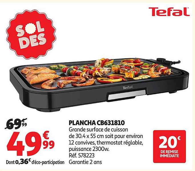 Tefal PLANCHA CB631810