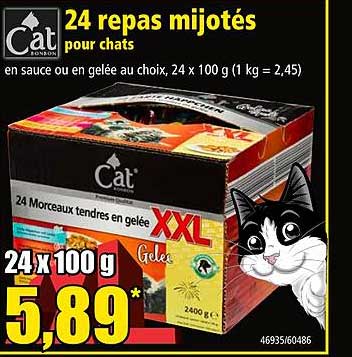 24 repas mijotés pour chats cat