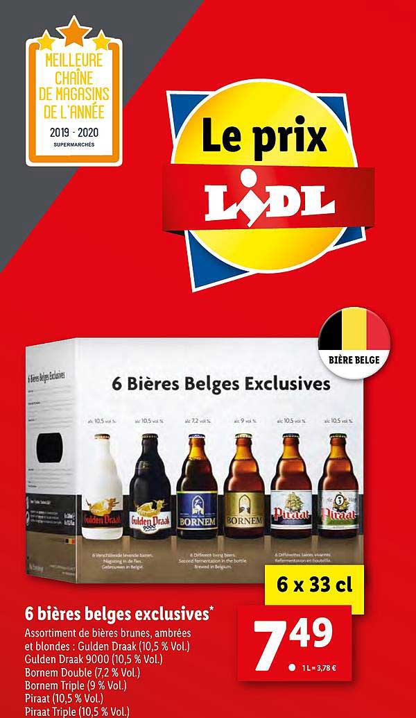 6 Bières Belges Exclusives