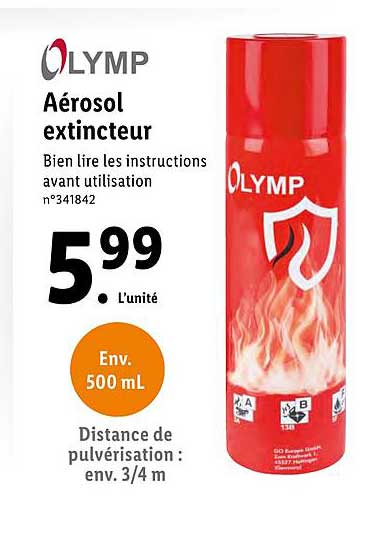 Aérosol Extincteur Olymp