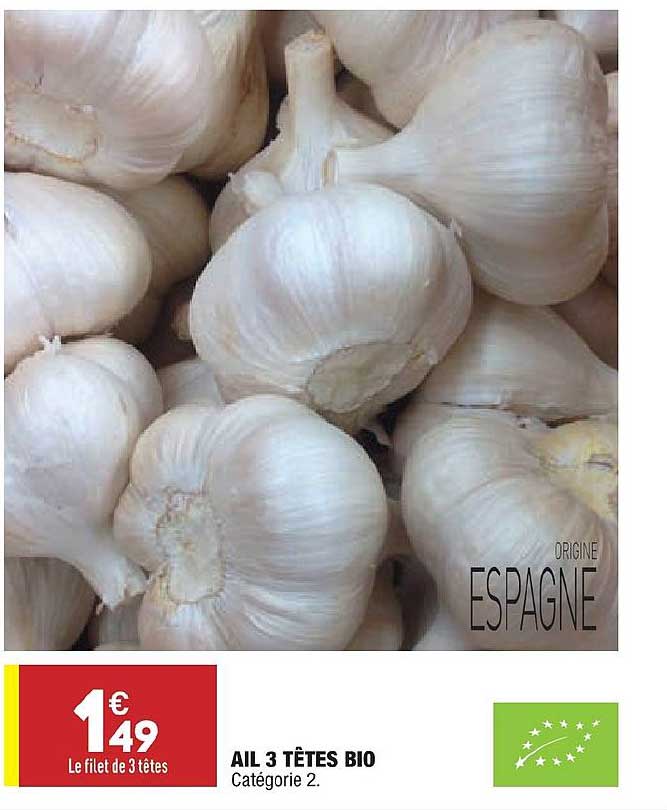 Ail 3 Têtes Bio
