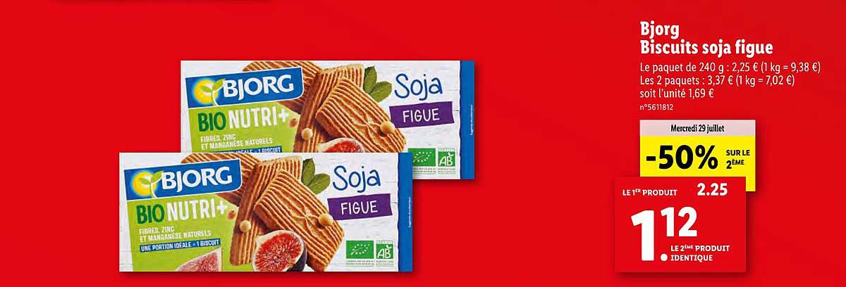 Bjorg Biscuits Soja Figue