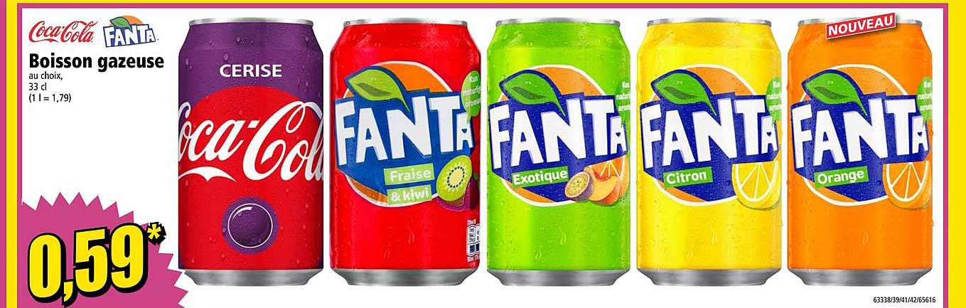 Boisson Gazeuse Coca Cola Fanta