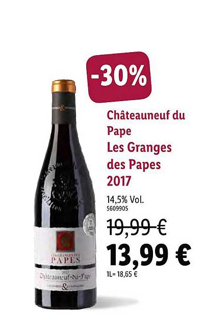 châteauneuf du pape les granges des papes 2017