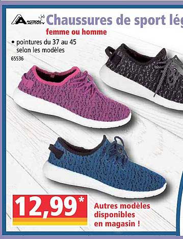 chaussures de sport légères femme ou homme