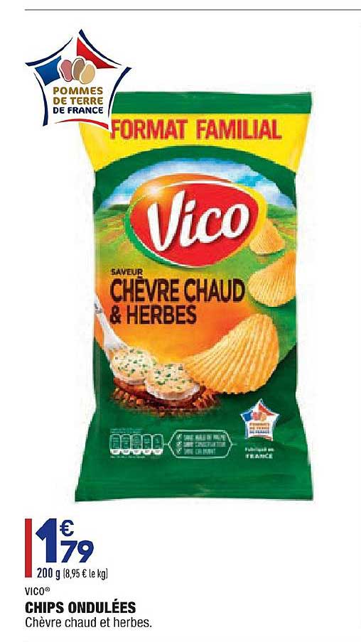 chips ondulées vico