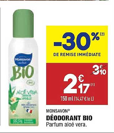 Déodorant Bio Monsavon