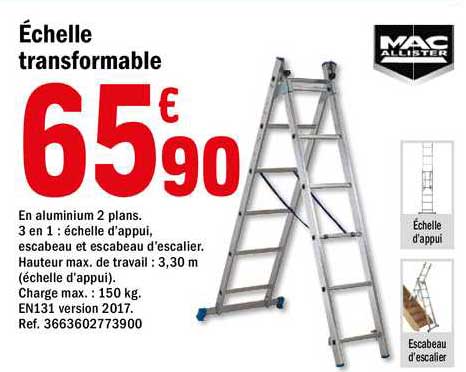 échelle transformable mac allister