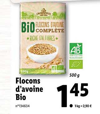 Flocons D'avoine Bio