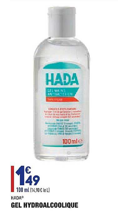Gel Hydroalcoolique Hada