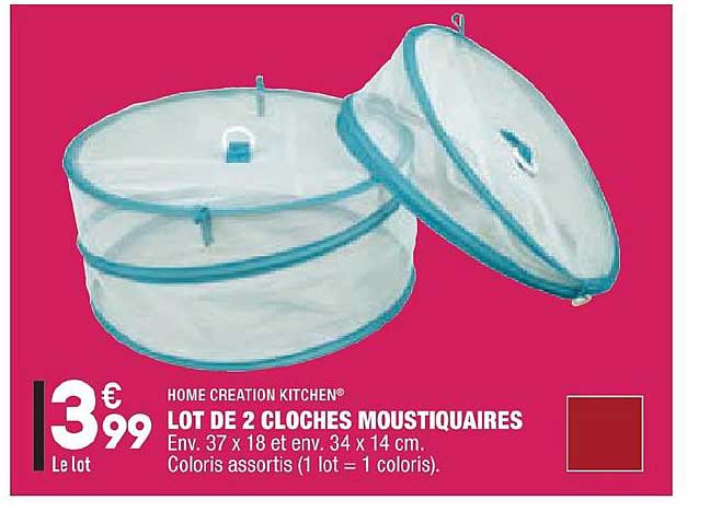 lot de 2 cloches moustiquaires home creation kitchen