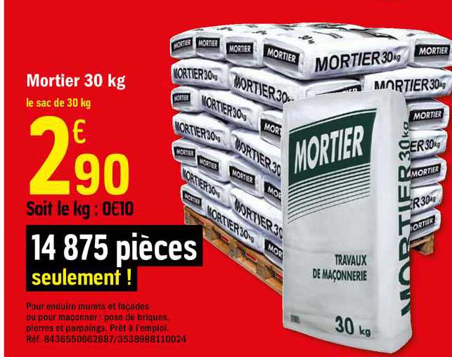 Mortier 30 Kg