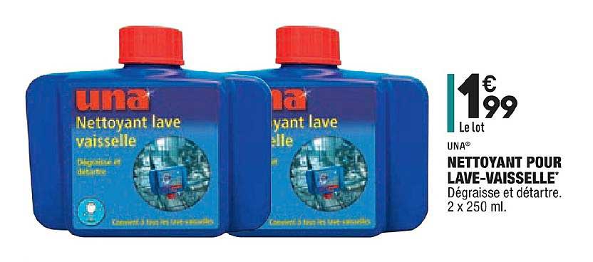 nettoyant pour lave vaisselle una